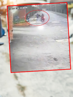 Imágenes que ilustran un nuevo robo en Bogotá.
