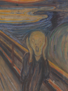 Pintura 'El Grito' de Edvard Munch en el Museo Nacional de Noruega.