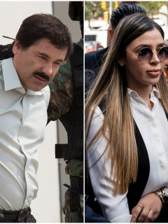 Fotomontaje de 'el Chapo' y Emma Coronel, a propósito de qué pasará con sus gemelas