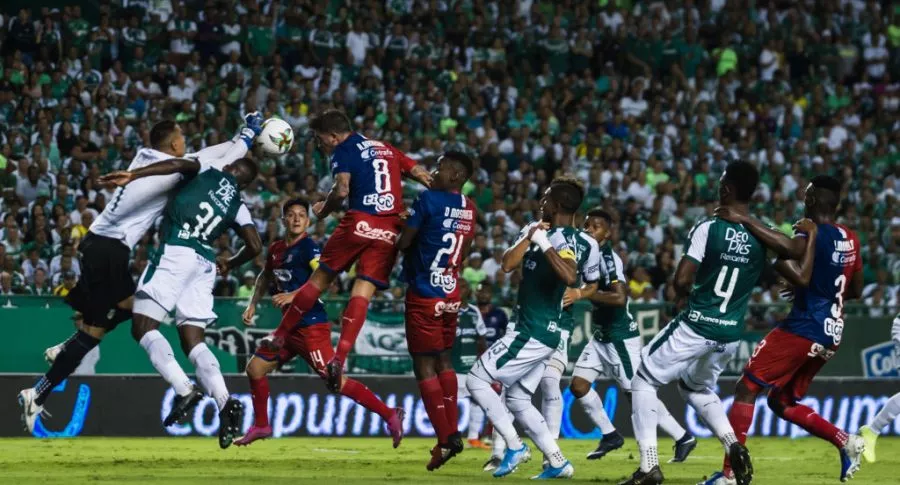 Foto de partido entre Independiente Medellín y Deportivo Cali ilustra nota sobre Liga Betplay