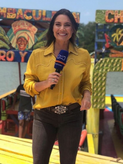 Foto de Jessica de la Peña, quien mostró su abdomen posparto