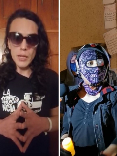 ¿Por qué estudiantes se cambian ropa en las protestas? Escudos azules explican