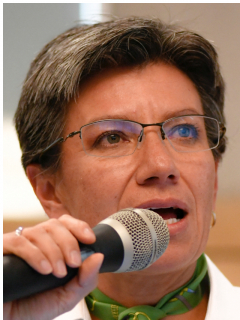 Claudia López, que se retractó de comentarios sobre Enrique Peñalosa, y el exalcalde de Bogotá