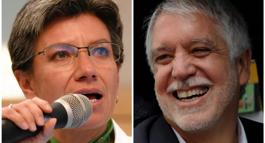 Claudia López, que se retractó de comentarios sobre Enrique Peñalosa, y el exalcalde de Bogotá
