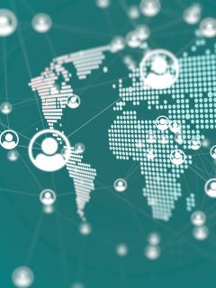 Imagen que ilustra la distribución de apellidos en el mundo