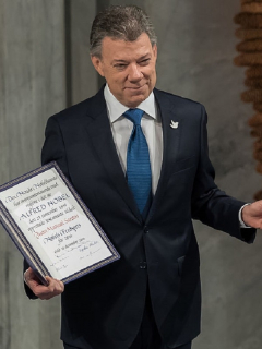 El expresidente Juan Manuel Santos, quien ha sido acusado recientemente de haberse reunido con el directivo de Odebrecht Eleuberto Martorelli.
