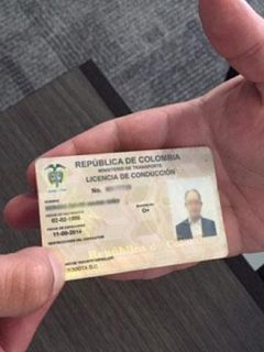 Licencia de conducción en Colombia.