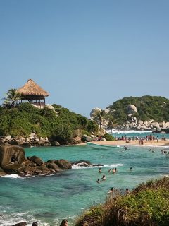 Playa Cabo San Juan del Parque Tayrona, donde murió un turista bogotano