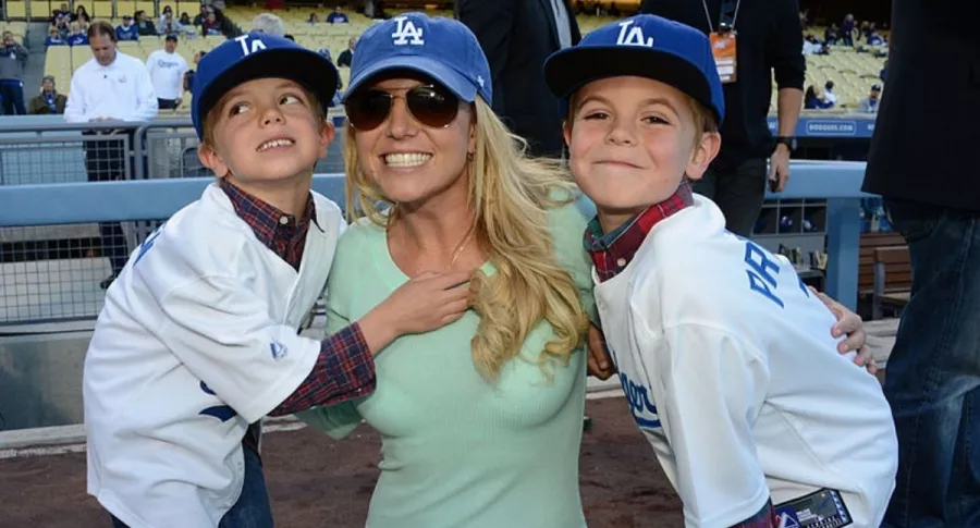 Britney Spears junto a sus hijos Sean y Jayden