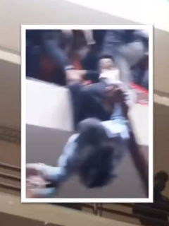 Una de las estudiantes que participó en la protesta en la Universidad Pública de El Alto (Bolivia) sobrevivió gracias a la intervención de sus compañeros.