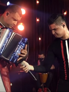 Rolando Ochoa y Elder Dayán Díaz, que recientemente terminaron su relación musical.