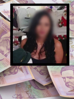 Imagen de la mujer que habría robado plata en 8 conjuntos residenciales y de un fajo de dinero (Montaje Pulzo)
