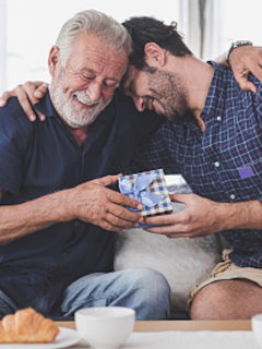 Padre e hijo.