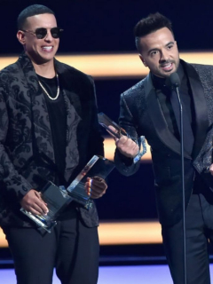 Daddy Yankee y Luis Fonsi, cantantes puertorriqueños.