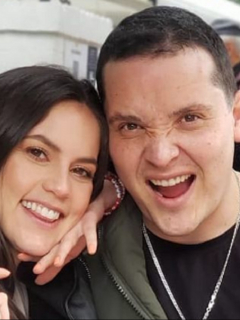 Linda Palma y Diego Pulecio, que dicen, se casará este año.