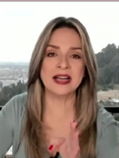 Vicky Dávila respondiendo luego de que le dijeran que la Revista Semana no era imparcial al hablar de Álvaro Uribe