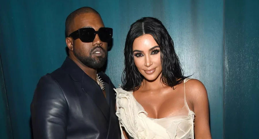 Foto de Kanye West y Kim Kardashian
