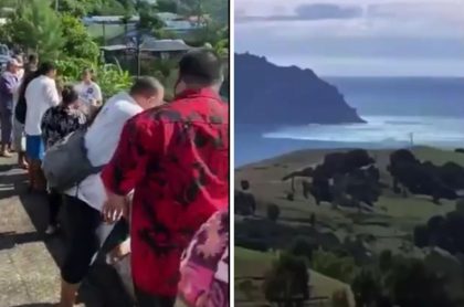 Olas de tsunami en Nueva Zelanda luego de los tres terremotos
