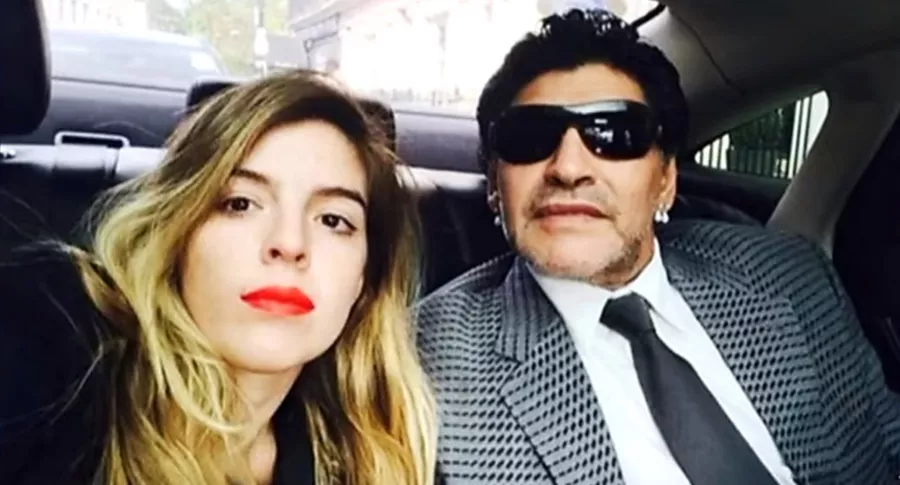 Polémico audio de Diego Armando Maradona donde acusa a su hija Dalma de robo. Imagen de referencia de ambos.