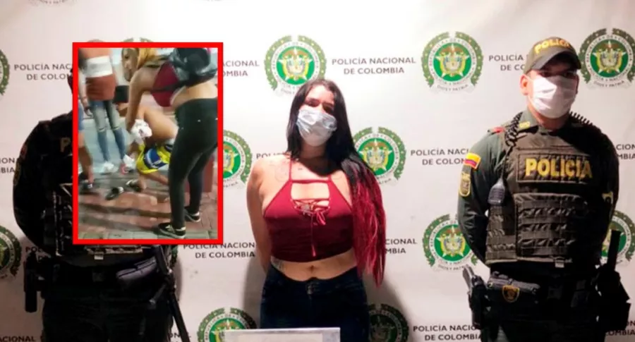 Venezolana atacó a la pareja con su amante mientras estaban en el Parque de los Novios en Santa Marta.