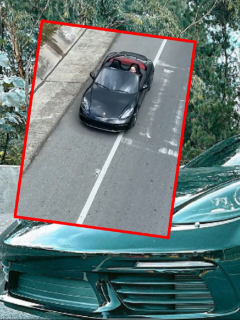 'La Liendra' se graba en un Porsche a 200 km/h en zona escolar