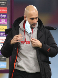 Josep Guardiola, entrenador del Manchester City de Inglaterra.