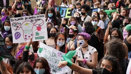 Miles de mujeres lanzaron arengas en favor del aborto durante la jornada / Pulzo - Juanita Agudelo.
