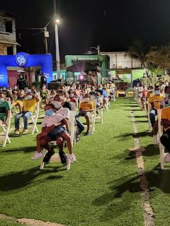 Imagen de las funciones de cine en San Andrés y Providencia.