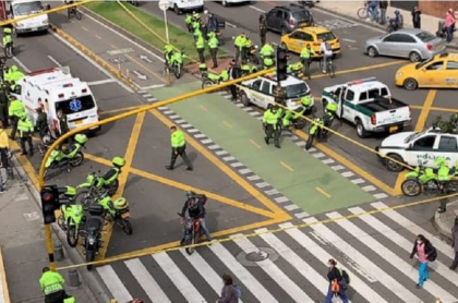 Balacera en Carrera Séptima de Bogotá hoy 10 de marzo, que habría dejado dos muertos