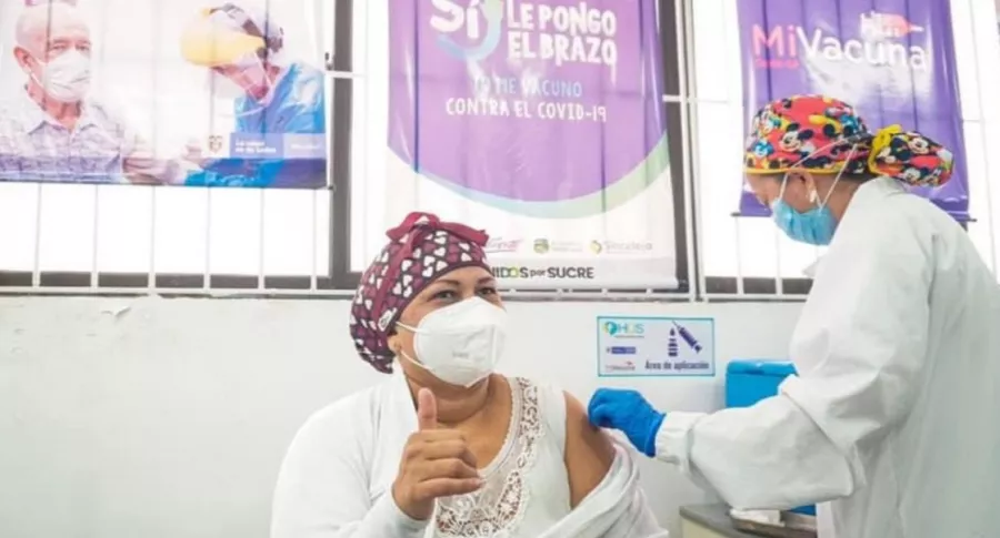 Verónica Machado, primera enfermera en ser vacunada, recibió segunda dosis contra el coronavirus en Sincelejo