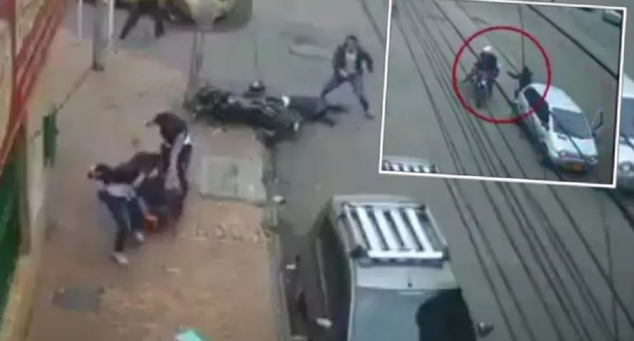 Imágenes muestran que el ciudadano desarmó a los ladrones y mató a uno de ellos, en una calle del barrio Restrepo, en el sur de Bogotá