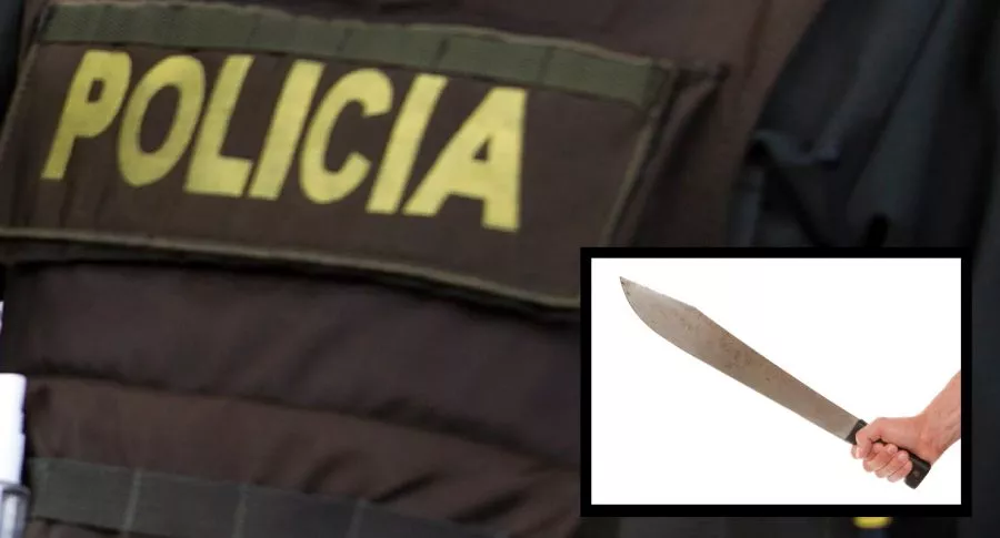 Imagen de policía que ilustra nota; en Bogotá, a policía le amputaron la mano durante un ataque con machete