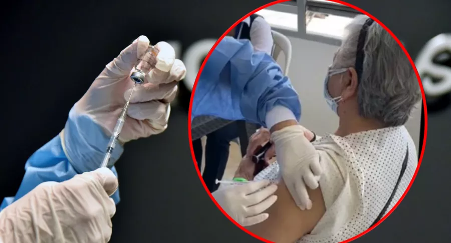 Vacuna contra la COVID-19 y abuela que fue inyectada con jeringa vacía en Floridablanca, Santander
