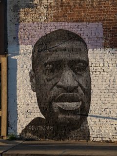 Muro de homenaje a George Floyd.