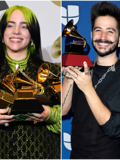 Foto de Billie Eilish, Camilo y Taylor Swift, a propósito de dónde y a qué hora ver los Grammy 2021