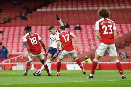 Gol de rabona de Erick Lamela hoy en Arsenal vs. Tottenham: video del gol.
