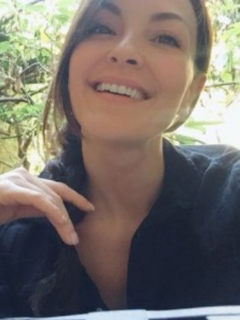 Carolina Gómez mostró su figura en una foto en ropa interior.