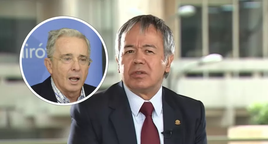 Álvaro Uribe y presidente de la Corte Suprema de Justicia, que cuestionó a la Fiscalía