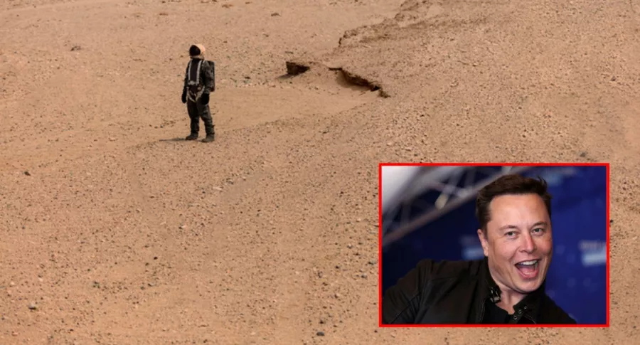 Hombre simula estar en Marte y Elon Musk, ilustran nota de astrofísico se critica planes de Musk de colonizar Marte