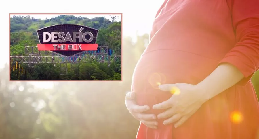 Embarazada y logo del 'Desafío' ilustran nota sobre participantes que sacaron del concurso porque quedaron embarazadas en pandemia.