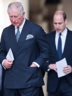 Foto de Príncipe Carlos y sus hijos William y Harry, a propósito de su llamada luego de entrevista con Oprah