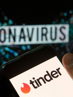 Tinder y coronavirus, ilustra nota de Tinder regalará pruebas de COVID-19 para promover más citas
