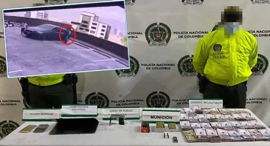 Imágenes del carro que cayó al vacío en Medellín y cuyo conductor es buscado por la Policía 