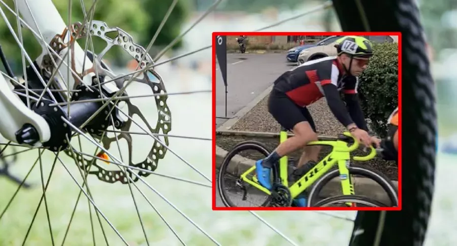 Imágenes que ilustran el robo al ciclista Juan Carlos Rodríguez.