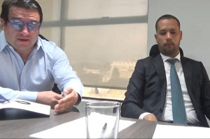 Iván Cancino, abogado de Diego Cadena que explicó por qué regañó a su cliente, y Diego Cadena