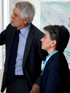 Enrique Peñalosa y Claudia López.