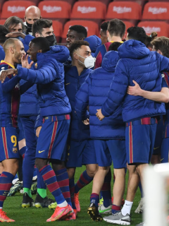 Foto de Barcelona F.C. ilustra nota sobre su posible primer refuerzo