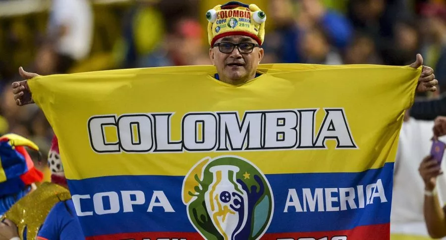 Hincha de la Selección Colombia, como los que podrían entrar a los estadios de la Copa América según confirmó Conmebol
