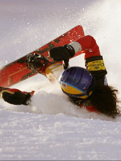 Julie Pomagalski se estrelló en el eslalon paralelo de snowboard femenino en Bad Gastein, en 2006.