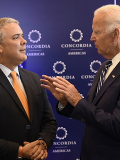 Iván Duque y Joe Biden